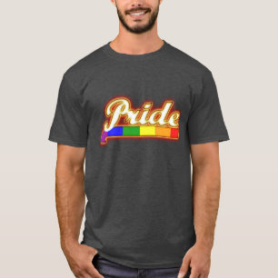 Leuchtende Pride-Regenbogenfarben T-Shirt