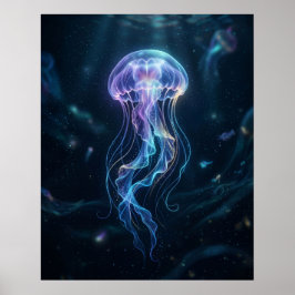 Leuchtende Quallen Ozeanenglanz Poster