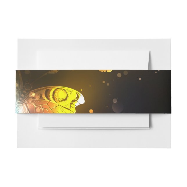 Leuchtende Schmetterlinge und Nachtschmetterlinge Einladungsbanderole (Vorderseite Beispiel)