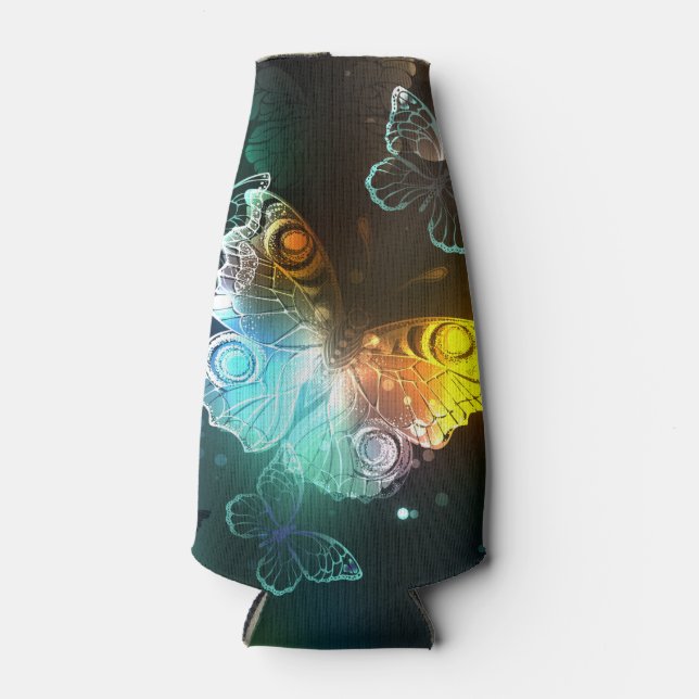 Leuchtende Schmetterlinge und Nachtschmetterlinge Flaschenkühler (Vorderseite)