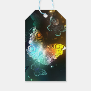 Leuchtende Schmetterlinge und Nachtschmetterlinge Geschenkanhänger