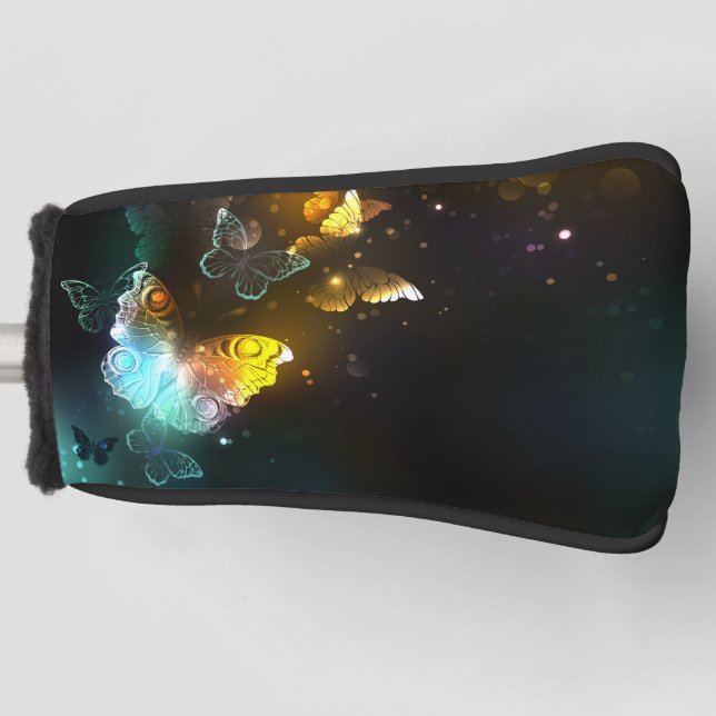 Leuchtende Schmetterlinge und Nachtschmetterlinge Golf Headcover (Vorderseite)