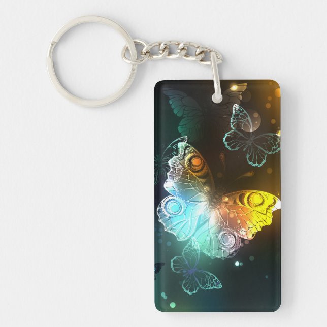 Leuchtende Schmetterlinge und Nachtschmetterlinge Schlüsselanhänger (Vorderseite)