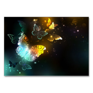 Leuchtende Schmetterlinge und Nachtschmetterlinge Tischnummer