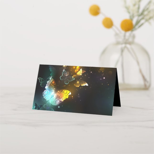 Leuchtende Schmetterlinge und Nachtschmetterlinge Treuekarte (Vorderseite)