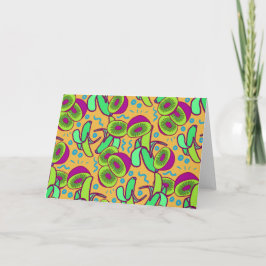 Leuchtende Sommerfrucht Papier Grußkarte Dankeskarte