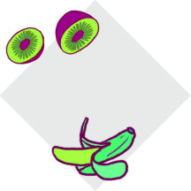 Leuchtende Sommerfrucht Papier Grußkarte