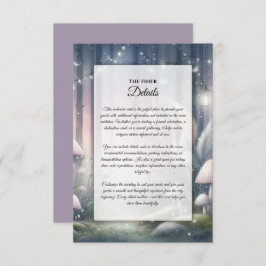 Leuchtende Träume verzauberter Wald Begleitkarte