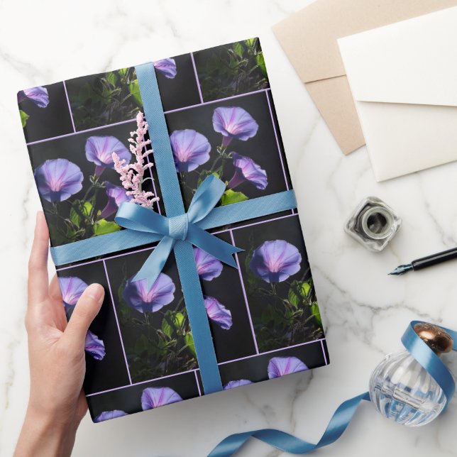 Leuchtende Trichterwindenblüten Geschenkpapier (Schenken)