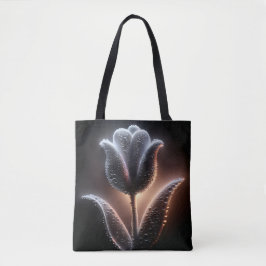 Leuchtende Tulip mit Regentropfen