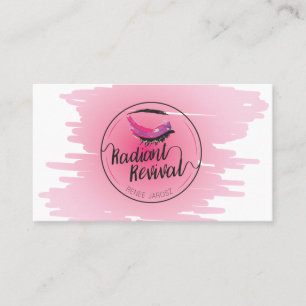 Leuchtende Wiederbelebungs-Visitenkarte Visitenkarte