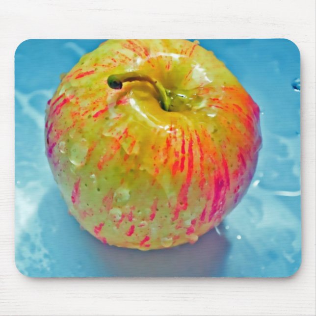 Leuchtender Apfel Mousepad (Vorne)
