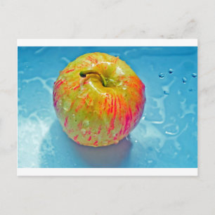 Leuchtender Apfel Postkarte