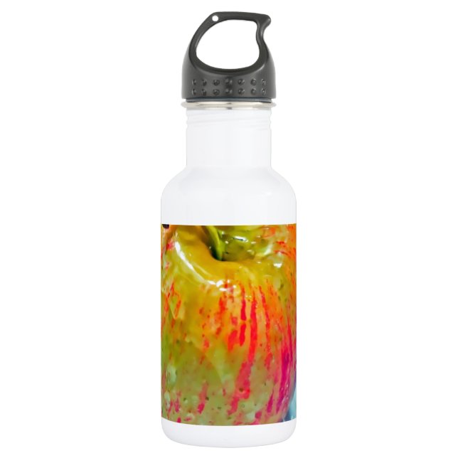 Leuchtender Apfel Trinkflasche (Vorderseite)