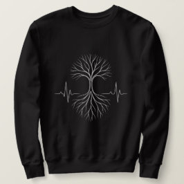 Leuchtender Baum & Kraftwurzeln Sweatshirt