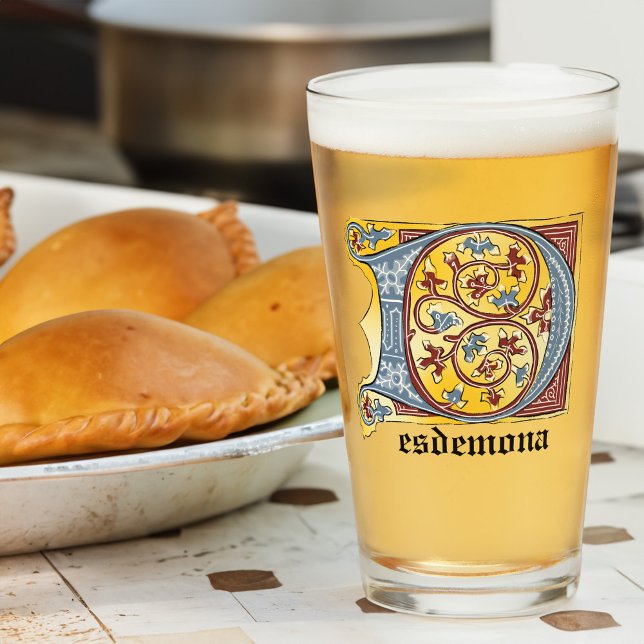 Leuchtender Brief D Gla Glas (Von Creator hochgeladen)