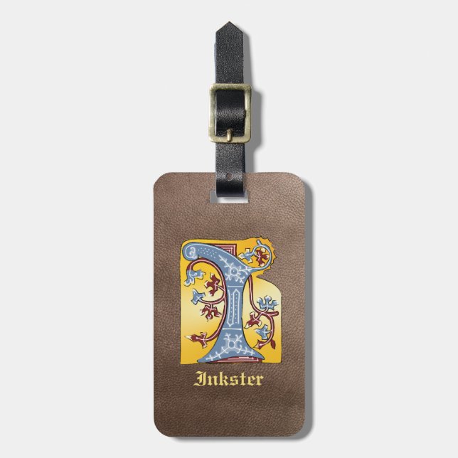 Leuchtender Buchstabe I Gepäckanhänger (Vorderseite vertikal)