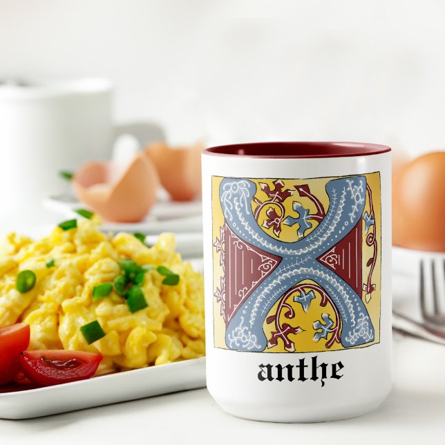 Leuchtender Buchstabe X Tasse (Von Creator hochgeladen)