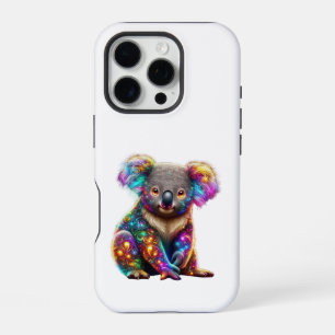 "Leuchtender Bunter Koala - Strahlende Wildlife-Ku iPhone 16 Pro Hülle