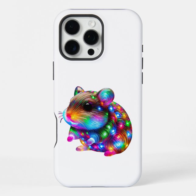 Leuchtender Hamster iPhone Hülle (Rückseite)