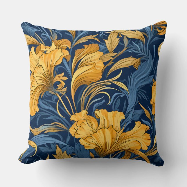 Leuchtender Märchengarten Botanisch Kissen (Vorderseite)