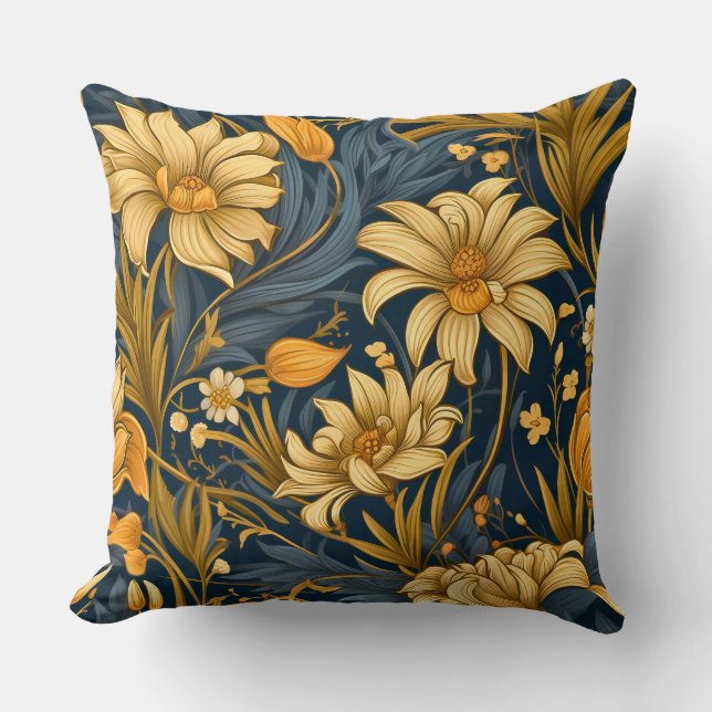 Leuchtender Märchengarten Botanisch Kissen (Vorderseite)