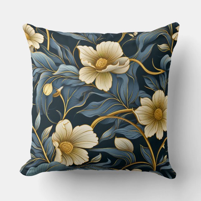 Leuchtender Märchengarten Botanisch Kissen (Vorderseite)