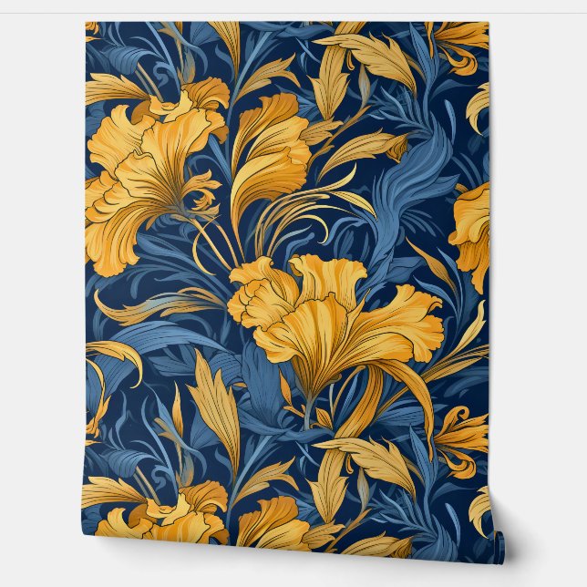 Leuchtender Märchengarten Botanisch Tapete (Abrollen)