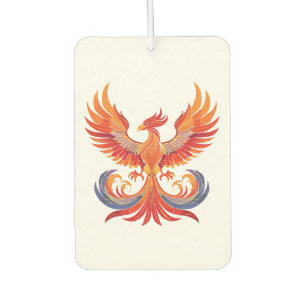 Leuchtender mythologischer Fantasy-Phönixvogel Autolufterfrischer