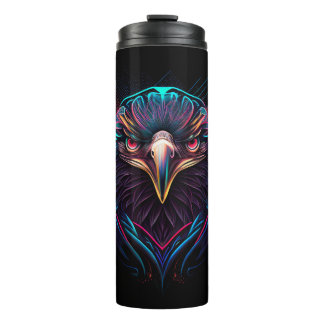 Leuchtender Neon Eagle Artistic Thermosbecher