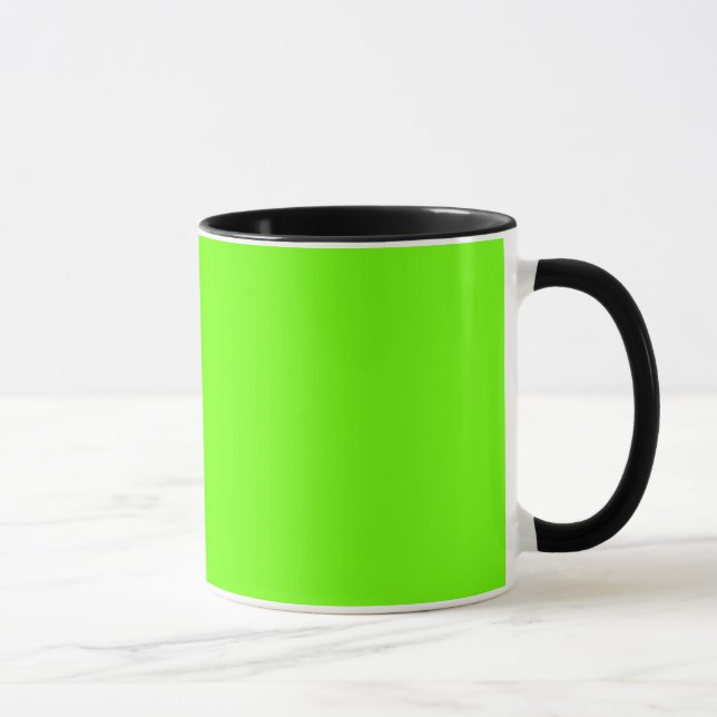 Leuchtender Neon Green Tasse (Rechts)