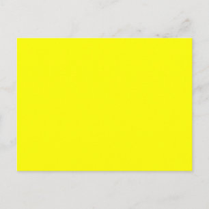 Leuchtender Neon Yellow Postkarte