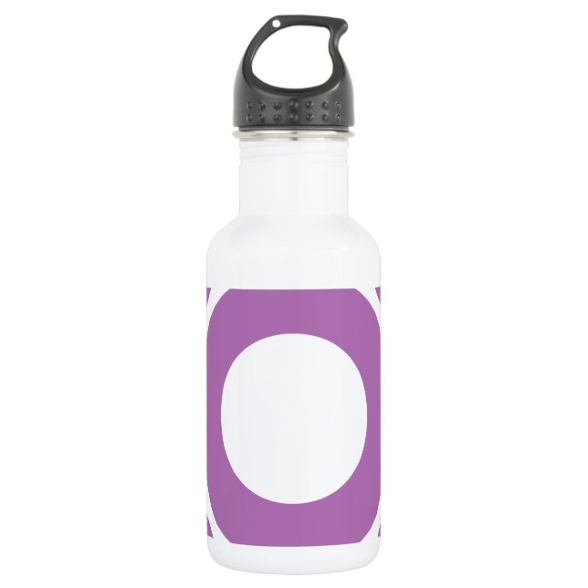 Leuchtender Orchideen-Punkt 3 Edelstahlflasche (Vorderseite)