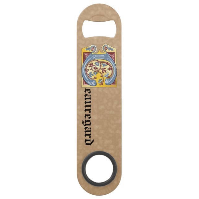 Leuchtender rechteckiger, blauer und roter Leuchtb Speed Flaschenöffner (Vorderseite)