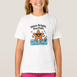 Leuchtender Seestern - Hübsches oranges Stranddesi T-Shirt