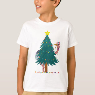 Leuchtender Strauß lustiges Weihnachten T-Shirt