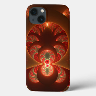 Leuchtendes abstraktes modernes orange-rotes Frakt Case-Mate iPhone Hülle