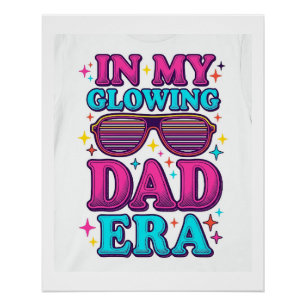 Leuchtendes Dad-Era-Vintage-Gravur-Shirt-Design_1 Poster