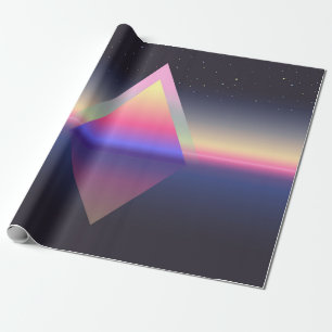 Leuchtendes Dreieck. Ethereum-Konzept. Futuristisc Geschenkpapier