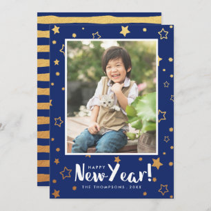 Leuchtendes Foto Neujahrskarte Feiertagskarte