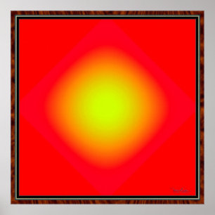 Leuchtendes gelbes Licht Poster