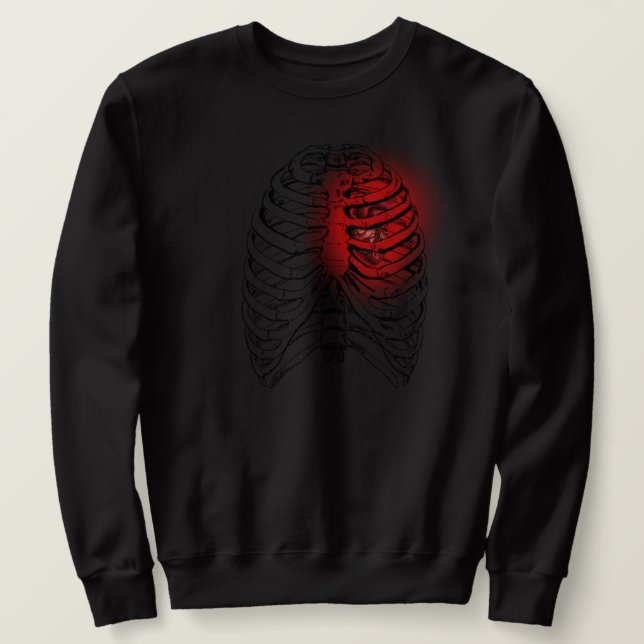 leuchtendes Herz Sweatshirt (Design vorne)