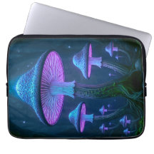 Leuchtendes Neo-Deco Biolumineszentes Natur Cyberp