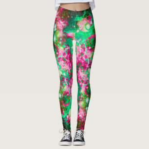 Leuchtendes Sternenfeld über Print-Leggings Leggings