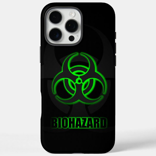 Leuchtendes Symbol für grüne Biogefährdung Case-Mate iPhone Hülle (Rückseite)