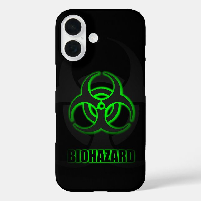 Leuchtendes Symbol für grüne Biogefährdung Case-Mate iPhone Hülle (Rückseite)