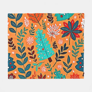Leuchtendes Weihnachtsmuster-Design Fleecedecke