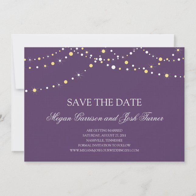 Leuchtenreihe Save the Date Einladung (Vorderseite)