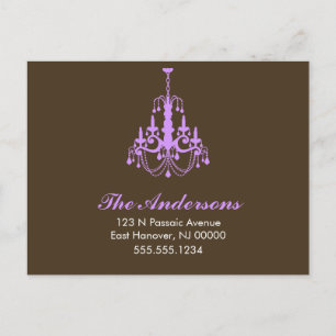 Leuchter-bewegliche Mitteilungen Ankündigungspostkarte