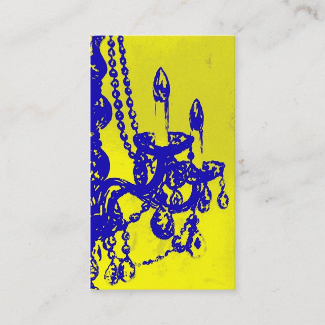 Leuchter-Glamour ~ Geschäfts-Karte Visitenkarte (Vorderseite)